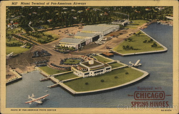 Miami Terminal of Pan-American Airways Florida