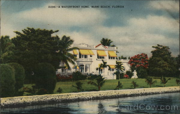 A Waterfront Home Miami Beach Florida