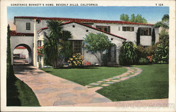 Constance Bennett's Home Beverly Hills California