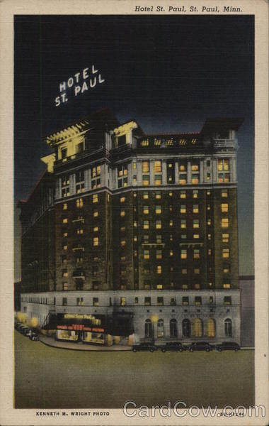 Hotel St. Paul Minnesota Kenneth M. Wright