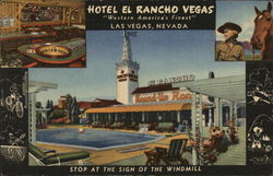 Hotel El Ranch Vegas Postcard