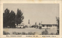 Will Rogers Court on Highway 50 North Postcard