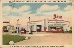 THe Forwood ESSO Servicenter Havre de Grace, MD Postcard Postcard Postcard