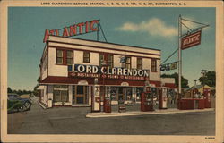 Lord Clarendon Service Station Summerton, SC Postcard Postcard Postcard