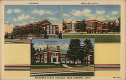 Michigan State College Postcard