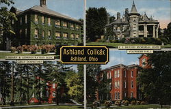 Ashland College Ohio Postcard Postcard Postcard