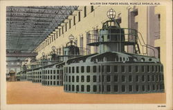 Wilson Dam Power House Muscle Shoals, AL Postcard Postcard 