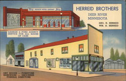 Herreid Brothers Ford Dealership Deer River, MN Postcard Postcard Postcard