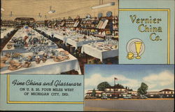 Vernier China Co. Michigan City, IN Postcard Postcard Postcard