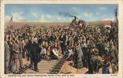Driving the Last Spike, Promontory Point, Utah, May 10, 1869 Postcard Postcard Postcard