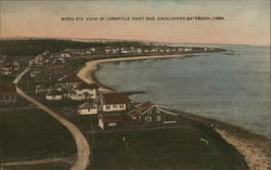 Bird's-Eye View of Cornfield Point and Knollwood Old Saybrook, CT Postcard Postcard Postcard