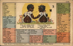 Busy Person's Correspondence Card Postcard