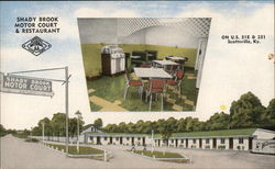 Shady Brook Motor Court & Restaurant Scottsville, KY Postcard Postcard Postcard