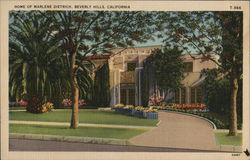 Home of Marlene Dietrich Beverly Hills, CA Postcard Postcard Postcard