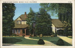 Home of Gary Cooper Beverly Hills, CA Postcard Postcard Postcard