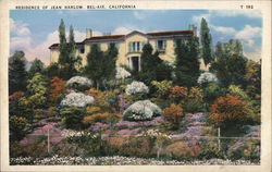 Residence of Jean Harlow Postcard