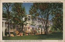 Will Roger's House in the Santa Monica Miuntains California Postcard Postcard Postcard