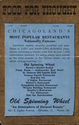 Old Spinning Wheel Hinsdale, IL Postcard Postcard Postcard