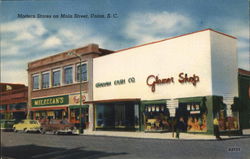 Main Street Union, SC Postcard Postcard Postcard