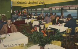 Rosand's Seafood Cafe , Ray's Fishing Resort Seattle, WA Postcard Postcard Postcard