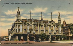 Gallego's Club and National Theater Havana, Cuba Postcard Postcard Postcard