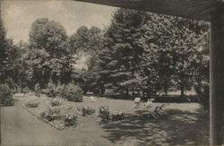 Scenic Gardens at the Berkshire Inn Great Barrington, MA Postcard Postcard Postcard