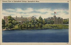 Springfield College Massachusetts Postcard Postcard Postcard