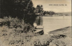 River Scene Postcard