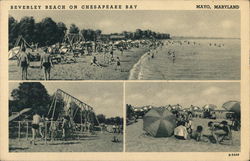 Beverley Beach on Chesapeake Bay Mayo, MD Postcard Postcard Postcard