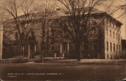 East Hall, R. I. State College Kingston, RI Postcard Postcard Postcard