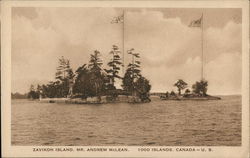 Zavikon Island Thousand Islands, ON Canada Ontario Postcard Postcard Postcard