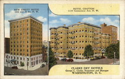 Hotel Grafton aand New Ebbitt Hotel Postcard