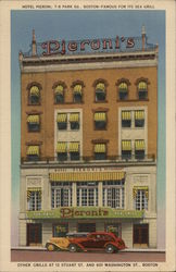 Hotel Pieroni and Pieroni's Sea Grill Boston, MA Postcard Postcard Postcard