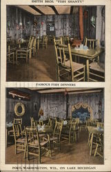 Smith Bros. Fish Shanty Restaurant Port Washington, WI Postcard Postcard Postcard