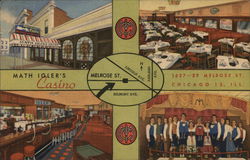 Math Igler's Casino Chicago, IL Postcard Postcard Postcard