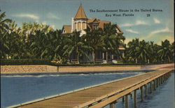 Southernmost House in the United States Key West, FL Postcard Postcard Postcard