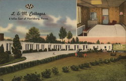 L. & M. Cottages Harrisburg, PA Postcard Postcard Postcard