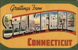 Greetings from Stamford, Connecticut Postcard