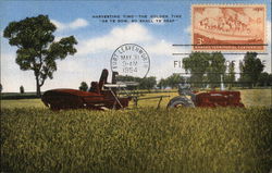 Harvesting Time Farming Postcard Postcard Postcard