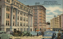 Pedro A. Lopez Building (Bank of the Republic) and Andes Building Bogota, Colombia South America Postcard Postcard Postcard
