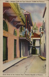 Street Scene Panama City, Panama Postcard Postcard Postcard