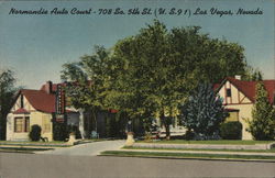 Normandie Auto Court Postcard