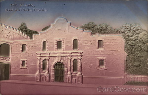 The Alamo - Embossed San Antonio Texas