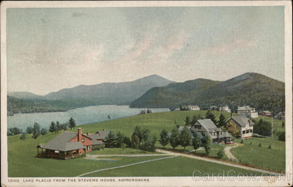 Lake Placid from the Stevens House, Adirondacks New York