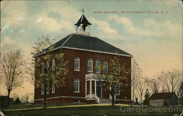 High School and Grounds Stuyvesant Falls New York