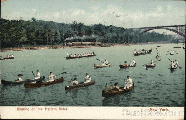 Boating on the Harlem River New York