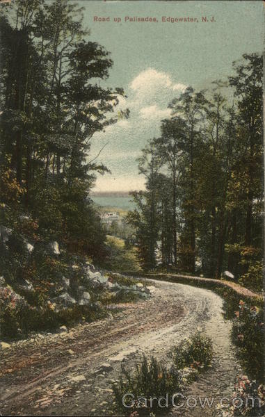 Road Up Palisades Edgewater New Jersey