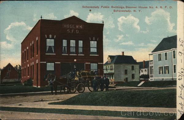 Schenectady Public Buildings, Steamer House No. 4, S.F.D. New York