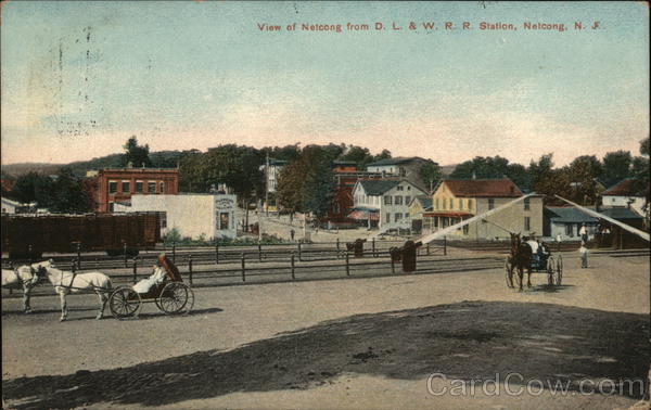 View of Town from D.L. & W.R.R. Station Netcong New Jersey