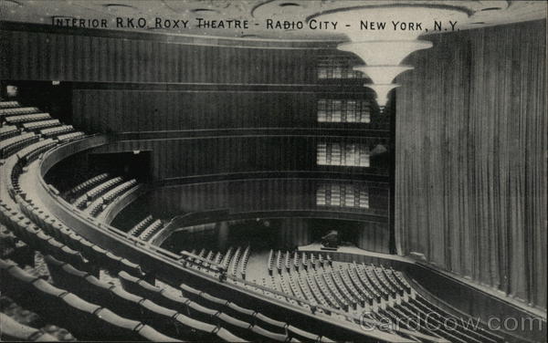 Interior RKO Roxy Theatre - Radio City New York